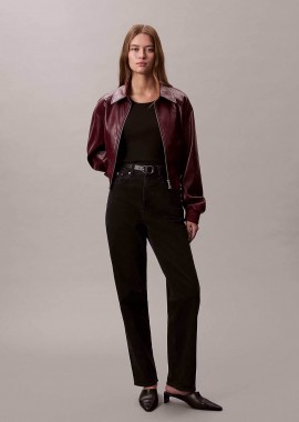 Calvin Klein Jeans γυναικείο τζιν παντελόνι πεντάτσεπο Tapered Fit - LV047E734G Μαύρο