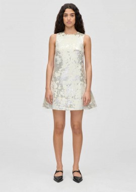 Stine Goya γυναικείο mini φόρεμα metallic jacquard 