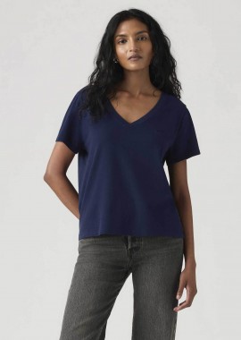 LEVI'S - Levi's® γυναικείο T-shirt με V και λογότυπο Standard Fit