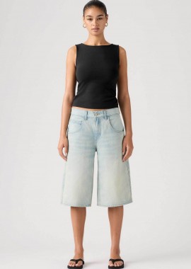 LEVI'S - Levi's® γυναικεία denim βερμούδα πεντάτσεπη Super Baggy Fit - 005DT0005 Denim Blue Ανοιχτό