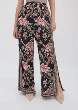 Raishma γυναικείο παντελόνι με floral print 
