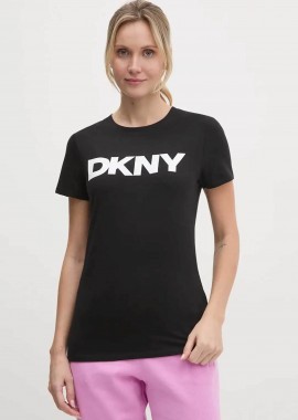 DKNY γυναικείο Τ-shirt με logo print - DP5T9923 Μαύρο