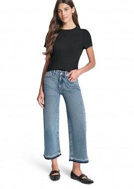DKNY γυναικείο τζιν παντελόνι Relaxed Fit - DJ6C4207 Denim Blue