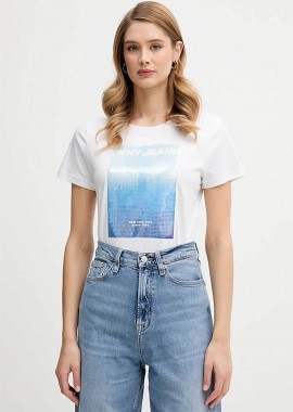 DKNY γυναικείο T-shirt με graphic print - DJ6T1693 Λευκό