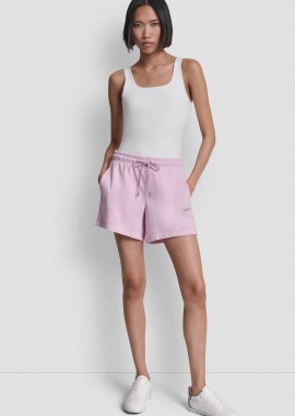DKNY γυναικείο σορτς με logo - DP6S5292 Λιλά