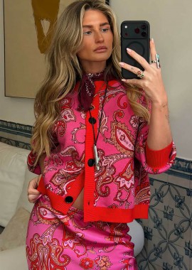 Never Fully Dressed γυναικεία ζακέτα με paisley σχέδιο 