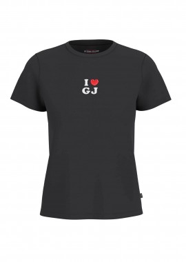 GUESS - Guess γυναικείο T-shirt με print Regular Fit - W6GI45K8HM0 Μαύρο