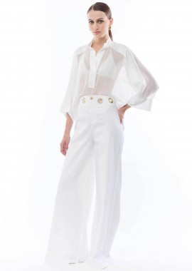 Nenette γυναικείο παντελόνι Wide Leg 
