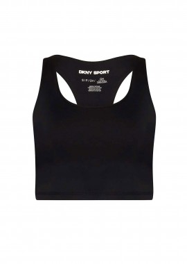 DKNY γυναικείο αμάνικο τοπ με λογότυπο - DP5T9610 Μαύρο