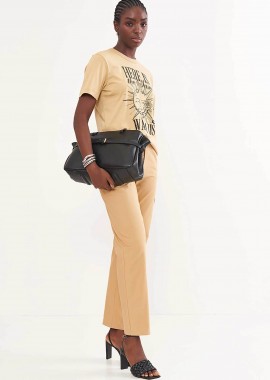 Colcci γυναικείο T-shirt με print - 034.01.06683 Μπεζ
