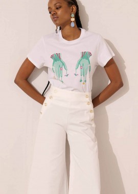 Paolita γυναικείo T-shirt βαμβακερό με graphic print 