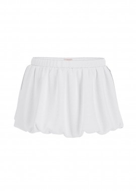 GUESS - Guess γυναικεία mini φούστα bubble με ελαστική μέση και ψιλό καρό σχέδιο Relaxed Fit - W6GD63WFC01 Ασπρόμαυρο