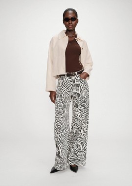 GRACE & MILA - Grace & Mila γυναικείο τζιν παντελόνι με animal print Loose Fit