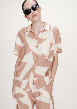 GRACE & MILA - Grace & Mila γυναικείο πουκάμισο με all-over print Regular Fit