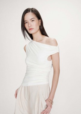 GRACE & MILA - Grace & Mila γυναικεία αμάνικη μπλούζα off shoulder