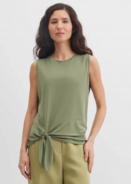 GERRY WEBER - Gerry Weber γυναικεία αμάνικη μπλούζα με δέσιμο - N61275174040 Λαδί