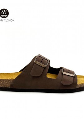 Γυναικεία Plakton Δερμάτινα Σανδάλια Nobuck2 180010 D.BROWN