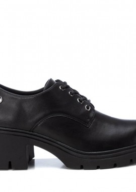 XTI - Γυναικεία Xti Γυναικεία Oxfords με Τακούνι 143104 Vegan ΜΑΥΡΟ
