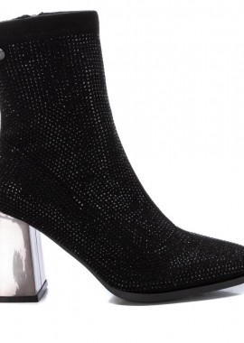 Γυναικεία Xti Γυναικεία Μποτάκια με Strass 143114 Vegan ΜΑΥΡΟ