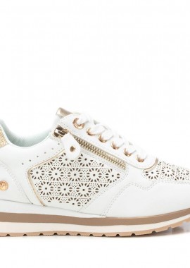 XTI - Γυναικεία Xti Γυναικείο Sneaker 144113 Vegan ΑΣΠΡΟ