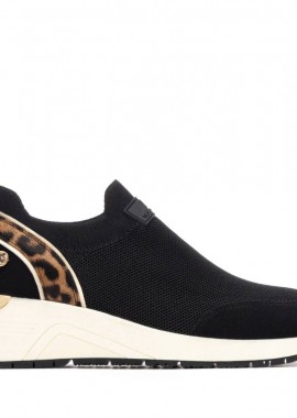 XTI - Γυναικεία Xti Γυναικείο Sneaker Τύπου Κάλτσα 144375 Vegan ΜΑΥΡΟ