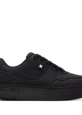 XTI - Γυναικεία Xti Γυναικείο Sneaker 144535 Vegan ΜΑΥΡΟ