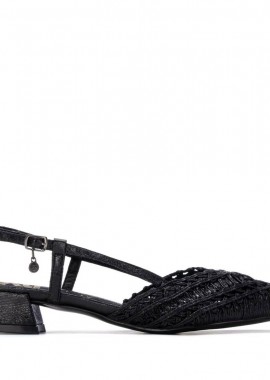 XTI - Γυναικείες Xti Γυναικεία Παπούτσια Slingback 145029 Vegan ΜΑΥΡΟ