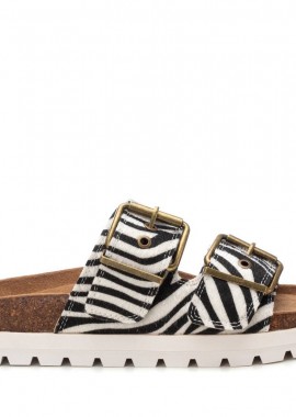 Γυναικεία Refresh Γυναικείο Σανδάλι AnimalPrint 172862 Vegan ΑΣΠΡΟ