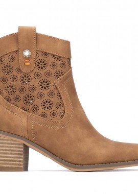 REFRESH - Γυναικεία Refresh Γυναικείο Cowboy Μποτάκι 175150 Vegan ΚΑΜΕΛ