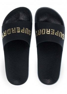 Ανδρικές Σαγιονάρες Θαλάσσης Με Φάσα Superdry Wf310257A Black/Gold