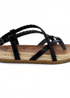 Γυναικείο Πέδιλο Blowfish Malibu Χρώματος Μαύρο FOXTAIL ROPE BF8940R