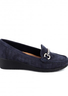 Γυναικείο Μοκασίνι Qunhui Shoes Χρώματος Μπλε VV-A2222.N