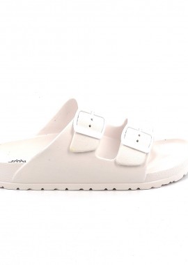 Γυναικεία Σαγιονάρα Ateneo Χρώματος Λευκό 01 SEA SANDALS.W