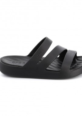 Γυναικεία Σαγιονάρα Crocs Getaway Strappy Ανατομική Χρώματος Μαύρο 209587-001