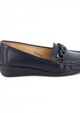 QUNHUI SHOES - Γυναικείο Μοκασίνι Qunhui Shoes Χρώματος Μπλε A2265