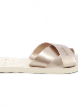 Γυναικεία Σαγιονάρα Havaianas Aqua Χρώματος Μπεζ 4148866-0121