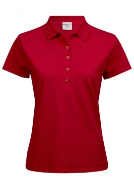 Tee Jays - Γυναικεία Μπλούζα Polo 145 Tee Jays Luxury LS Stretch Red