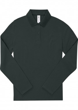 B & C - Γυναικεία Μακρυμάνικη Μπλούζα Polo PW462 B & C My Polo 180 LSL Dark Forest
