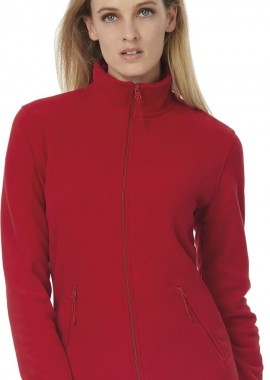B & C - Γυναικεία Ζακέτα Micro Fleece ID.501 B & C Full Zip Red
