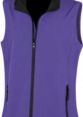 Result - Γυναικείο Αμάνικο Μπουφάν Softshell R232F Result Core Purple/Black