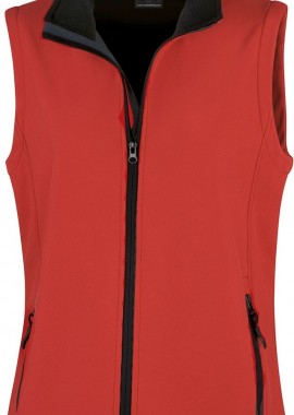 Γυναικείο Αμάνικο Μπουφάν Softshell R232F Result Core Red/Black