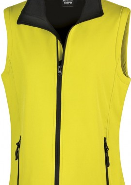 Γυναικείο Αμάνικο Μπουφάν Softshell R232F Result Core Yellow/Black