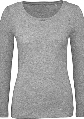 Μακρυμάνικο Γυναικείο Μπλουζάκι TW071 B & C Organic Inspire LSL Sport Grey