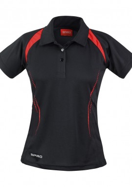 Result - Γυναικεία Μπλούζα Polo S177F Result Spiro Team Spirit Black/Red