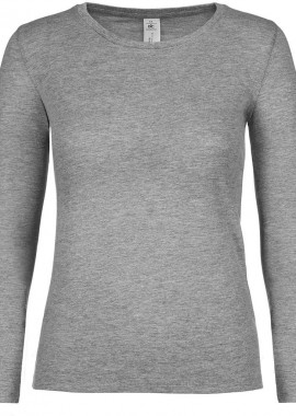 B & C - Γυναικείο Μακρυμάνικο T-Shirt TW06T B & C Sport Grey
