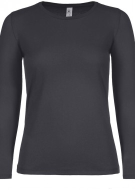 B & C - Γυναικείο Μακρυμάνικο T-Shirt TW06T B & C Dark Grey