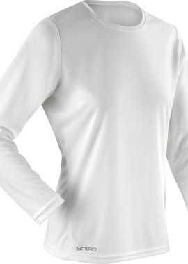 Spiro - Γυναικείο Αθλητικό Μακρυμάνικο T-Shirt S254F Spiro White