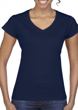 Gildan - Γυναικείο T-Shirt με V-Neck 64V00L Gildan Softstyle Navy
