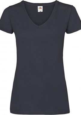 Γυναικείο T-shirt V-Neck 61-398-0 Fruit of the Loom Deep Navy