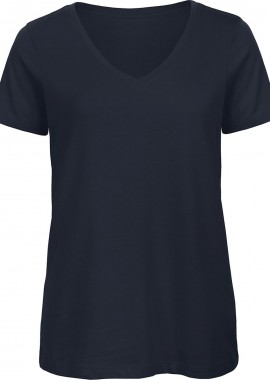 B & C - Γυναικείο T-Shirt TW045 B&C Organics Organic V-Neck Navy